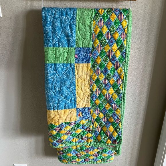 Handmade Reversible Quilt Mermaid Themed - Picture 9 of 9